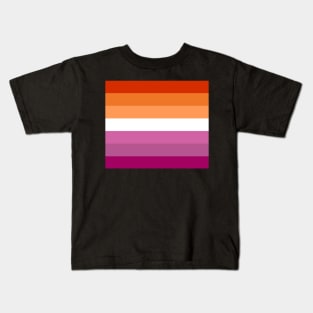 Lesbian Pride Flag Kids T-Shirt